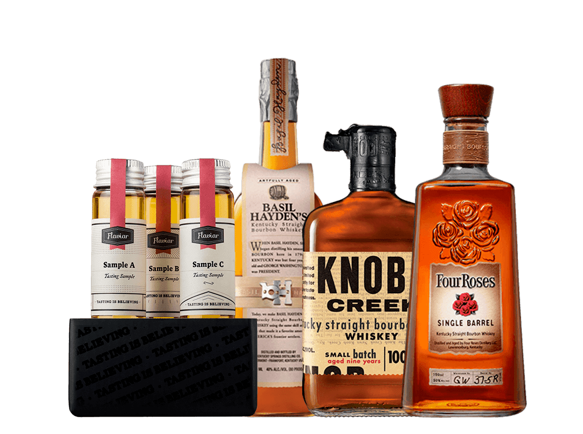 Flaviar Bourbon selection