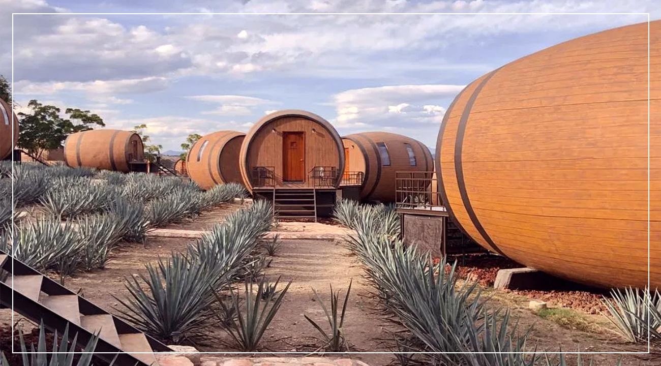 Tequila barrel hotel