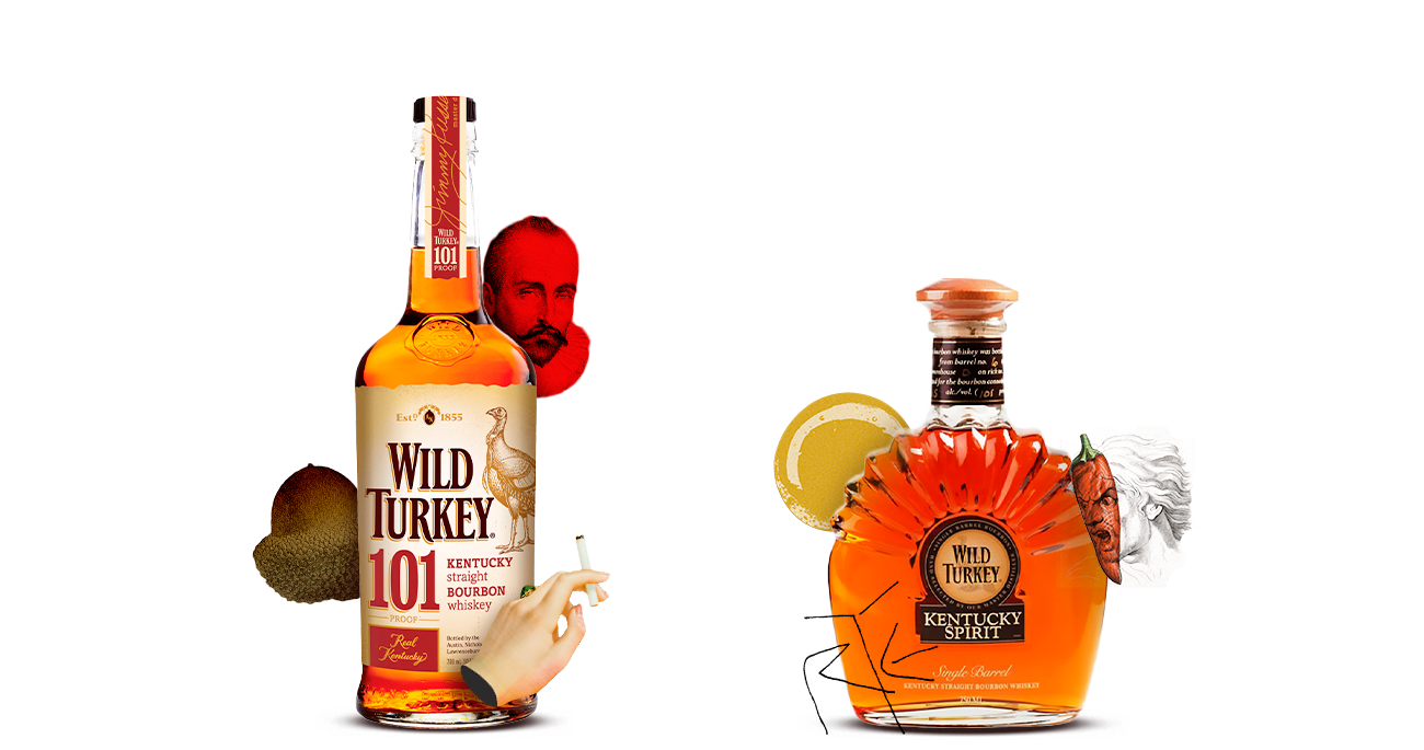 Wild Turkey 101 and Wild Turkey Kentucky Spirit Single Barrel